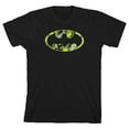 thumbnail image 1 of Batman Camo Logo Toddler Boy's Black T-shirt-3T, 1 of 3