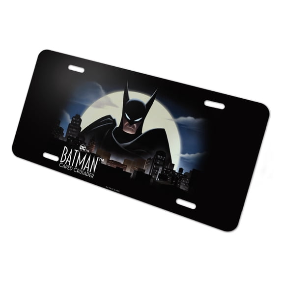 Batman Cape Crusader Over Gotham Novelty License Plate