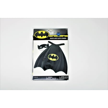 Batman Cape and Mask Set, Yellow and Black
