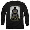 thumbnail image 1 of Batman: Caped Crusader Cartoon Stance Unisex Adult Long-Sleeve T Shirt, Black, 2X-Large, 1 of 4
