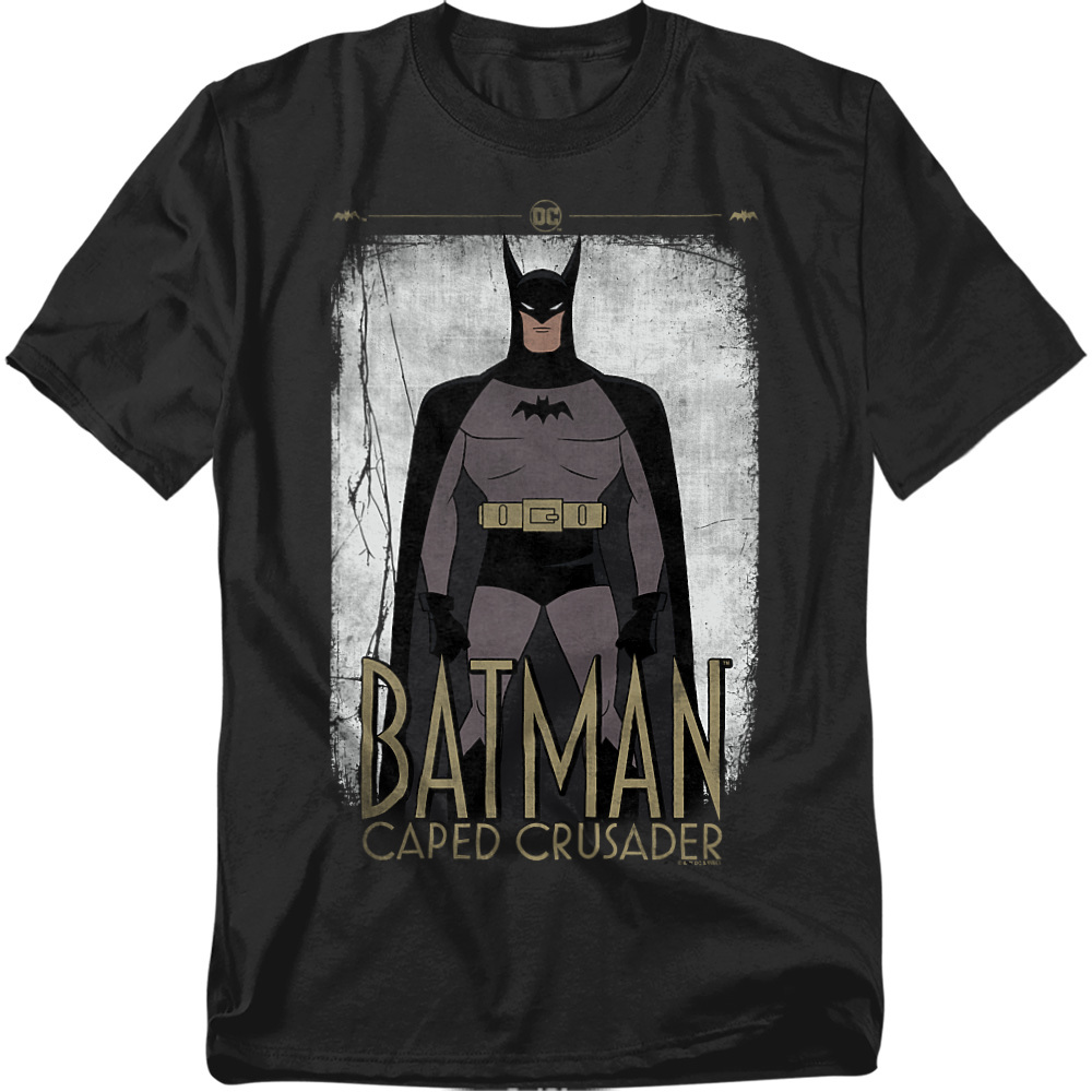 Batman Caped Crusader: Animated Series T-Shirt Caped Crusader Cartoon Stance Unisex Graphic Tee for Men & Women
