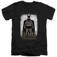 thumbnail image 1 of Batman: Caped Crusader Cartoon Stance Unisex Adult V-Neck T Shirt (Large) Black, 1 of 4