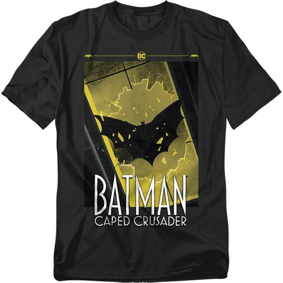Batman Caped Crusader: Animated Series T-Shirt Caped Crusader Flying Shadow Unisex Graphic Tee for Men & Women
