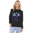 thumbnail image 1 of Batman: Caped Crusader Gotham City Women's Crew Sweatshirt, Black, Medium, 1 of 5