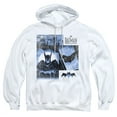 thumbnail image 1 of Batman: Caped Crusader Gotham Square Adult Pull-Over Hoodie, White, Medium, 1 of 5