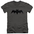 thumbnail image 1 of Batman: Caped Crusader Logo Unisex Adult V-Neck T Shirt (Large) Charcoal, 1 of 4