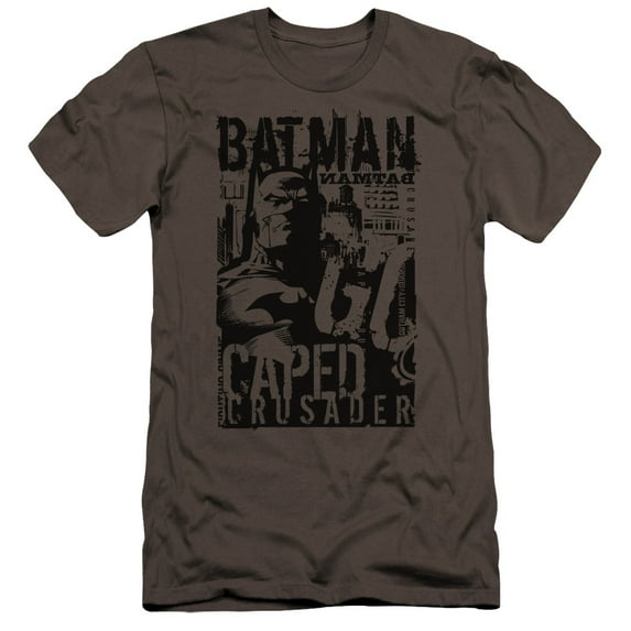 Batman - Caped Crusader - Premium Slim Fit Short Sleeve Shirt - Small