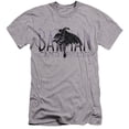 thumbnail image 1 of Batman: Caped Crusader Running Unisex Adult Canvas Brand T Shirt, Athletic Heather, Medium, 1 of 4