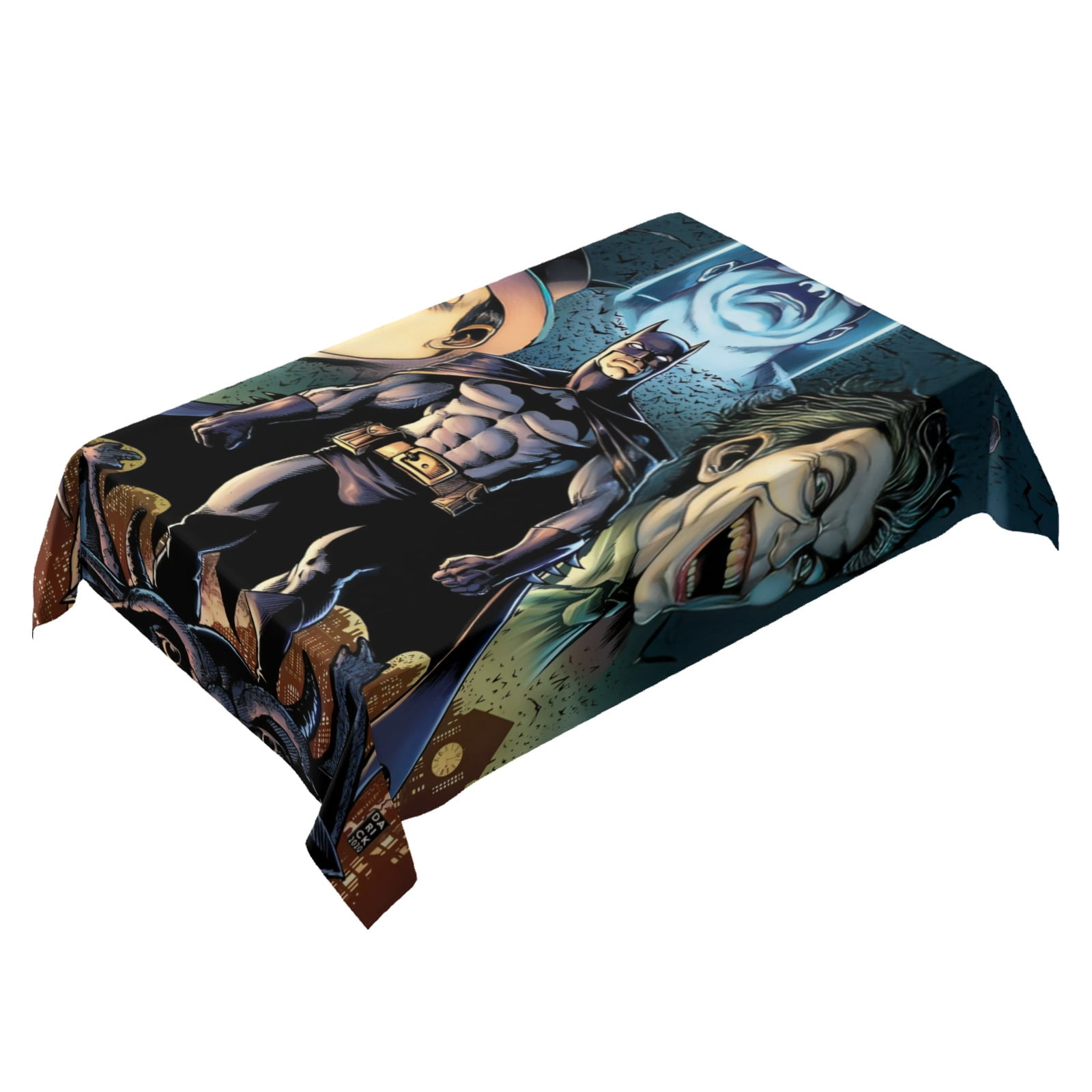 Batman Caped Crusader square tablecloth has an iconic print, fits most ...