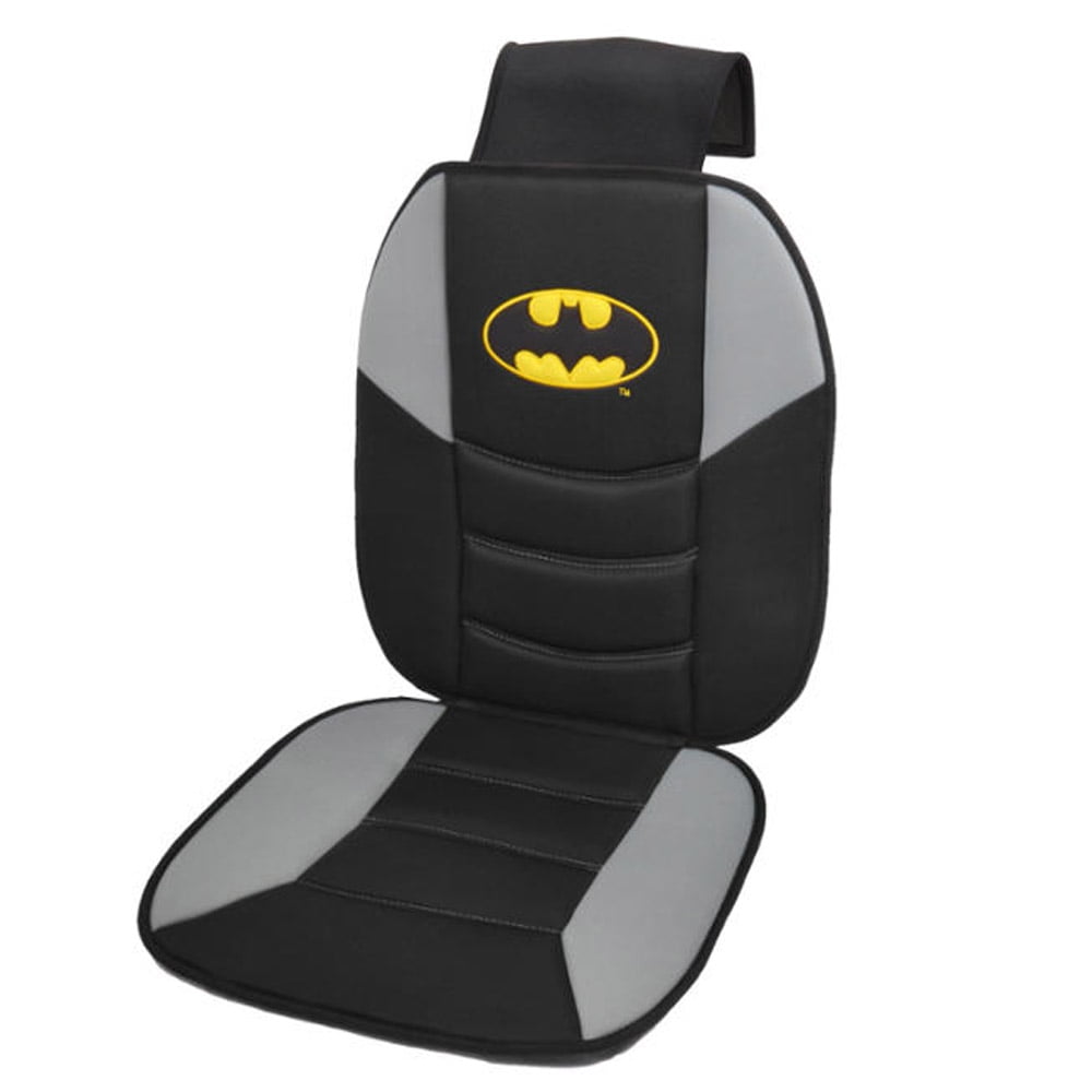 Batman Car Seat Cushion - Padded Comfort Support for Auto and Home, Seat Covers (Single)