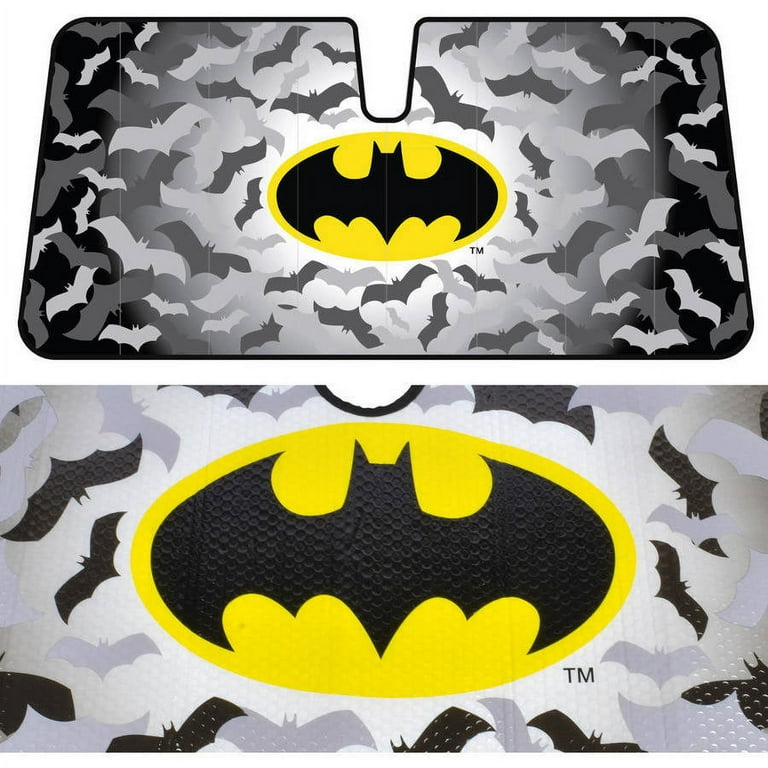 Batman Car Sunshade Folding Accordion with Anti Glare Sun Shade