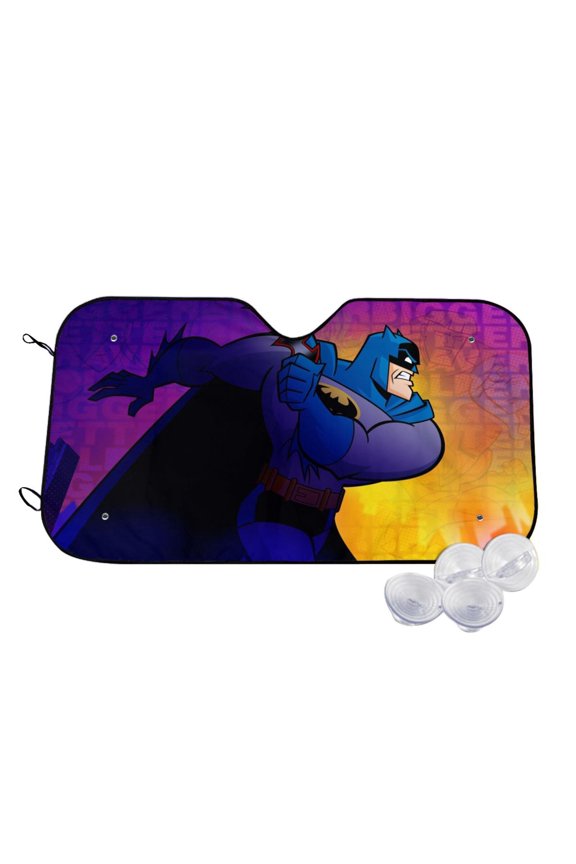 Batman Car Windshield Sun Shade, Foldable Sun Shade for Car Truck SUV Van Blocks UV Ray Sun Visor Protector Easy Setup Keeps Your Vehicle Cool