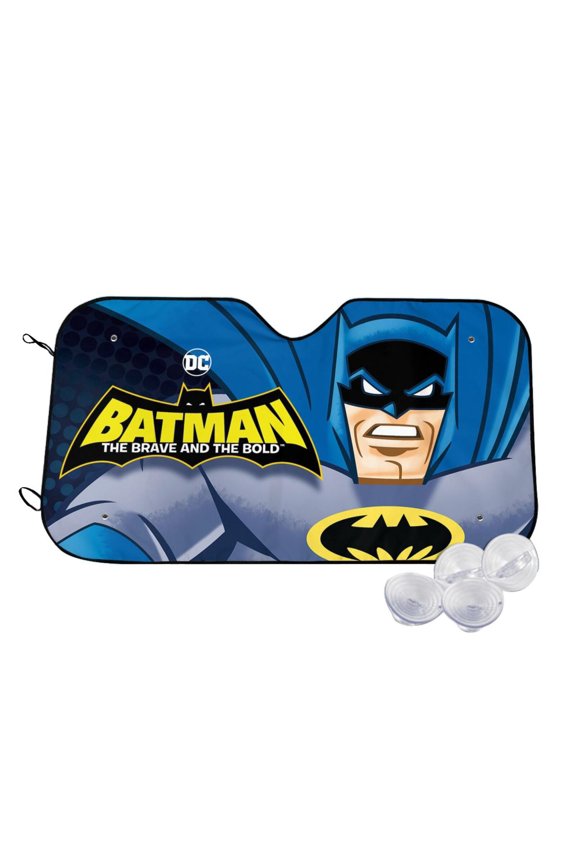 Batman Car Windshield Sun Shade, Foldable Sun Shade for Car Truck SUV Van Blocks UV Ray Sun Visor Protector Easy Setup Keeps Your Vehicle Cool