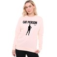 thumbnail image 1 of Batman Cat Person Women's Crew Sweatshirt, 1 of 6