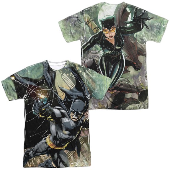 Batman Catch Unisex Adult Sublimated Costume T Shirt (Front/Back), Medium Multicolor