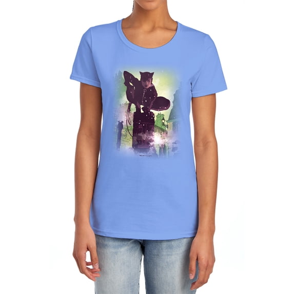 Batman Catwoman #63 Cover Women's T Shirt, Carolina Blue, Small