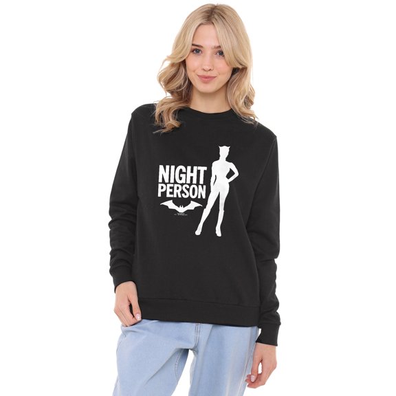 Batman Catwoman Night Person Women's Crew Sweatshirt