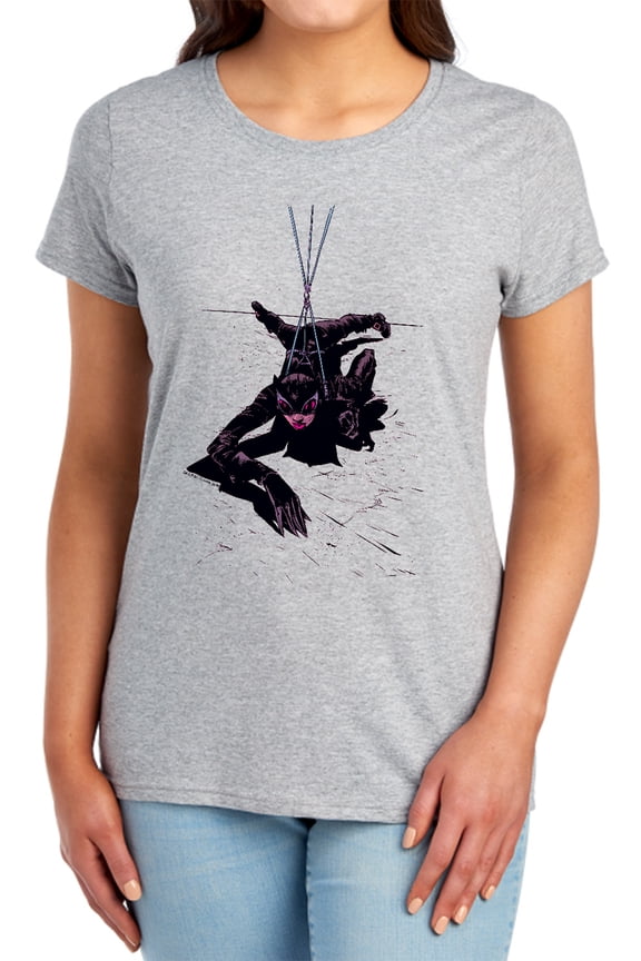 Catwoman Rope Women's T Shirt, Athletic Heather, 2X-Large