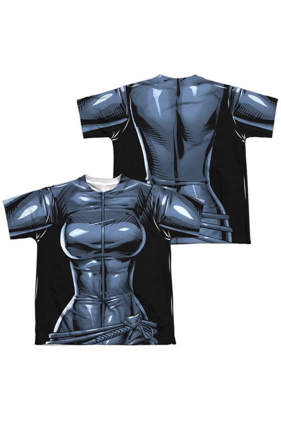 - Catwoman Uniform (Front/Back Print) - Youth Short Sleeve Shirt - Large