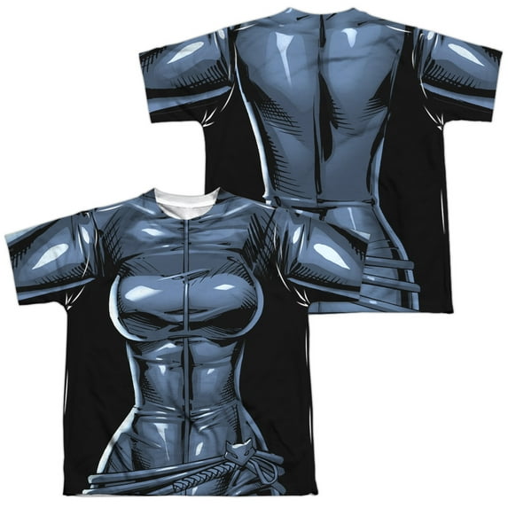Batman - Catwoman Uniform (Front/Back Print) - Youth Short Sleeve Shirt - Medium