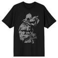 thumbnail image 1 of Batman Catwoman and Batman Kissing Men's Black Tee-L, 1 of 4