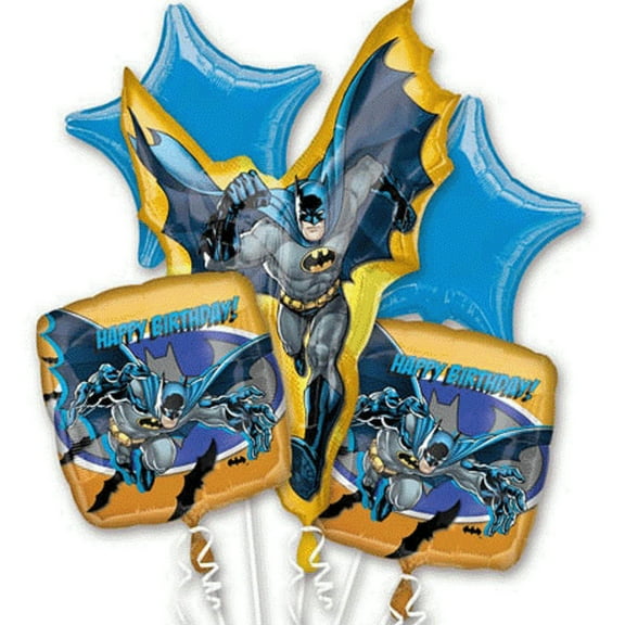 Batman Character Authentic Licensed Theme Foil Balloon Bouquet