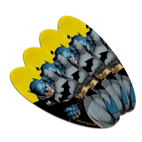 Batman Character Double-Sided Oval Nail File Emery Board Set 4 Pack