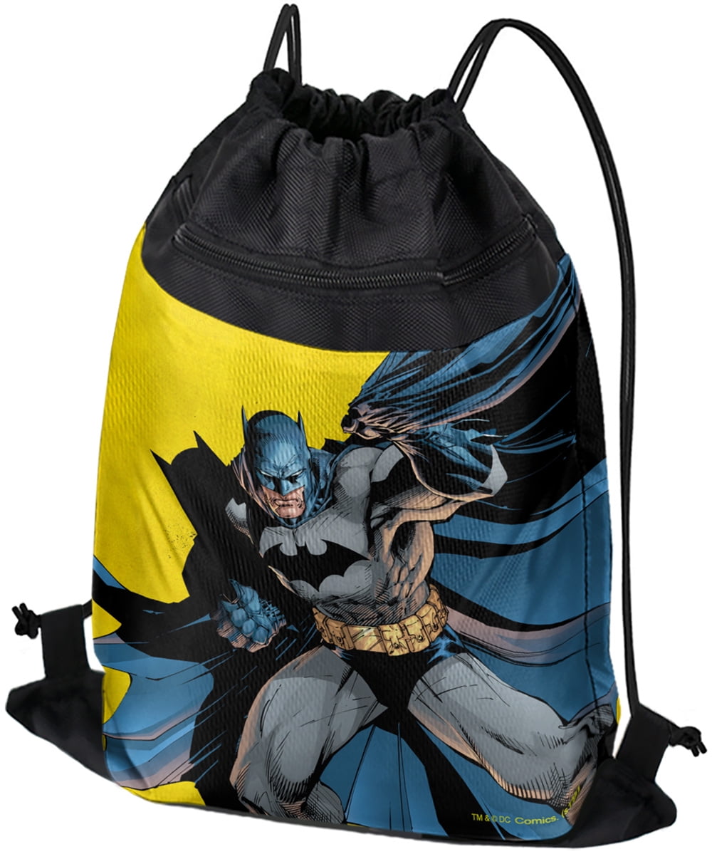 Superhero Batman Drawstring Bag Personalised Drawstring Bag Batman