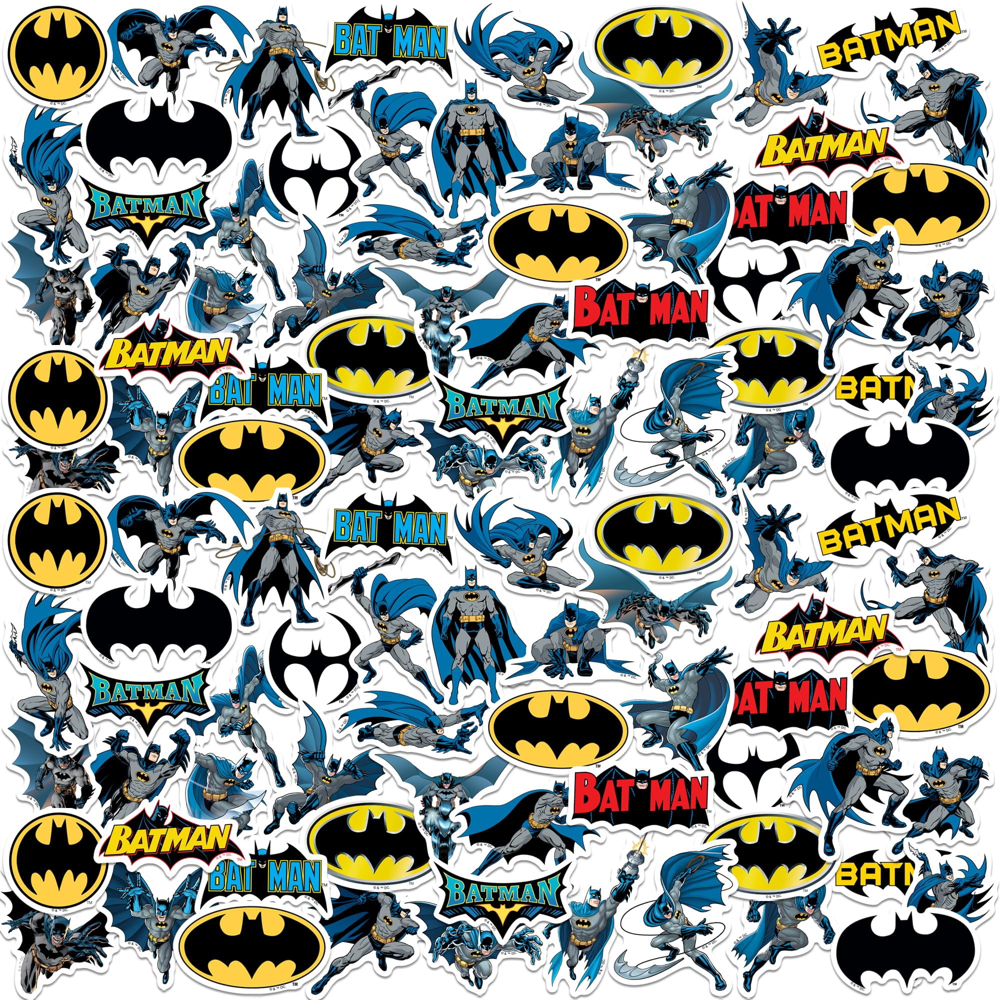 Batman Character Poses Sticker Pack Die-Cut Large Deluxe Vinyl Stickers ...
