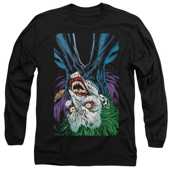Batman Choked Unisex Adult Long-Sleeve T Shirt,Black, Medium