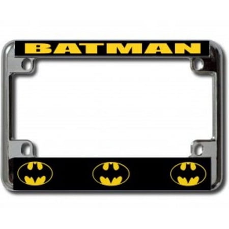 Batman Chrome Motorcycle License Plate Frame
