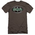thumbnail image 1 of Batman Circuitry Shield Premium Canvas T-Shirt Adult Slim Fit 30/1 Charcoal, 1 of 1
