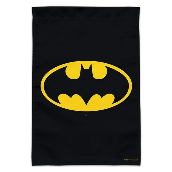 Batman Classic Bat Shield Logo Garden Yard Flag