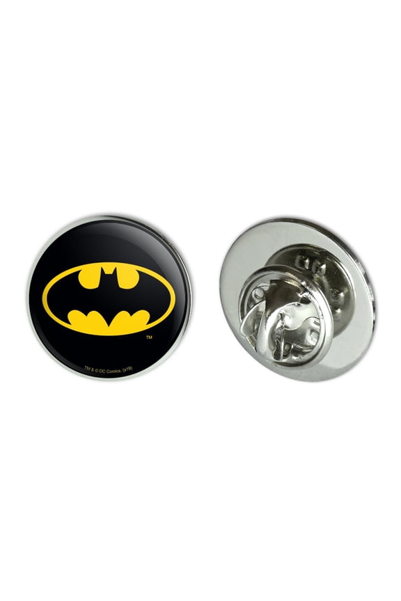 Batman Classic Bat Shield Logo Metal 0.75" Lapel Hat Pin Tie Tack Pinback