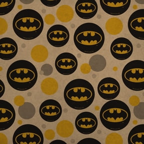 Batman Classic Bat Shield Logo Premium Kraft Gift Wrap Wrapping Paper Roll