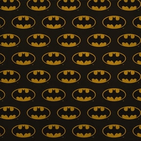 Batman Classic Bat Shield Logo Premium Kraft Roll Gift Wrap Wrapping Paper