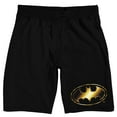 thumbnail image 1 of Batman Classic Bat Signal Men's Black Graphic Sleep Shorts-Medium, 1 of 5