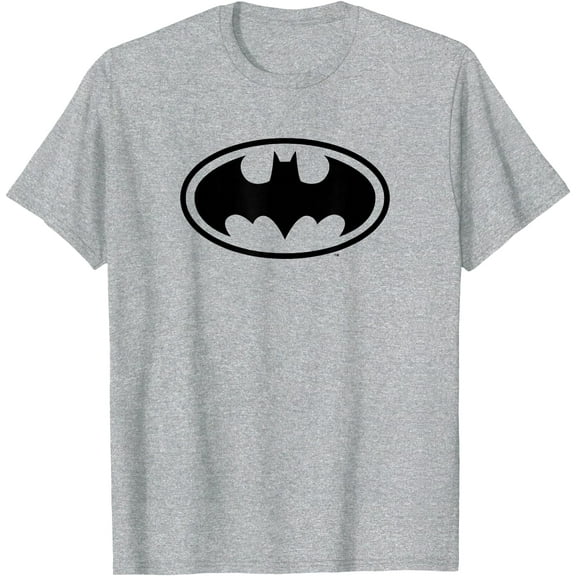 Batman Classic Large Logo DTG Print Unisex T-Shirt