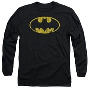 Batman - Classic Logo Distressed - Long Sleeve Shirt - X-Large