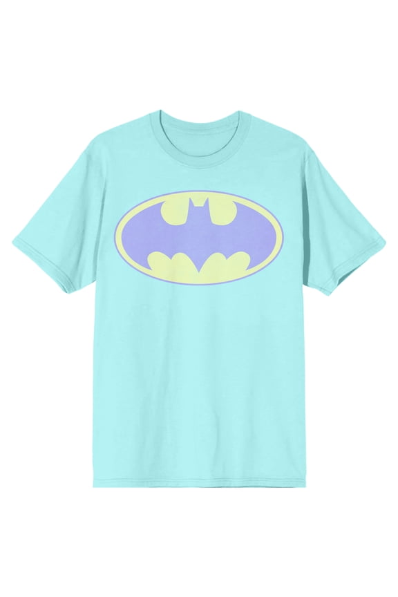 Batman Classic Logo Men's Celadon T-shirt-XL