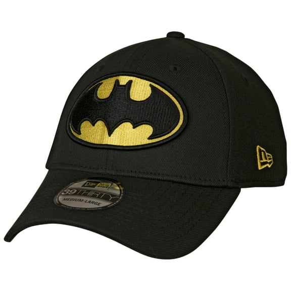 Batman Classic Symbol Color Block New Era 39Thirty Fitted Hat-Large/XLarge