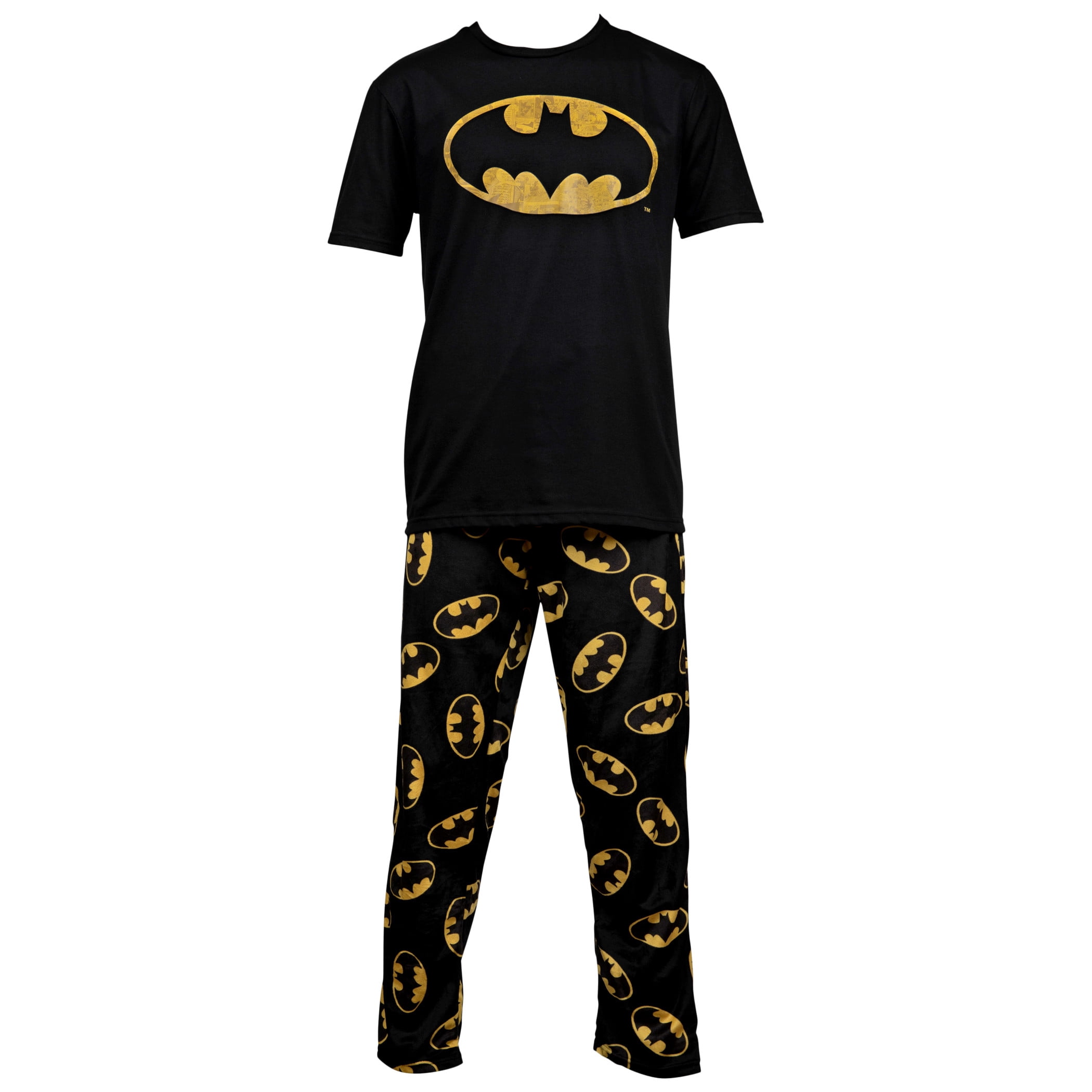 Batman Classic Symbol Pajama Shirt and Sleep Pant Box Set-Medium ...