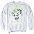 thumbnail image 1 of Batman Classic TV Chaos Reigns Adult Crewneck Sweatshirt White, 1 of 1
