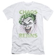 thumbnail image 1 of Batman Classic TV Chaos Reigns S/S Adult 30/1 T-Shirt-White, 1 of 1