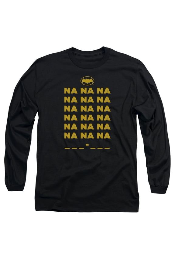 Batman Classic TV Na Na Na Long Sleeve Adult 18/1 T-Shirt Black