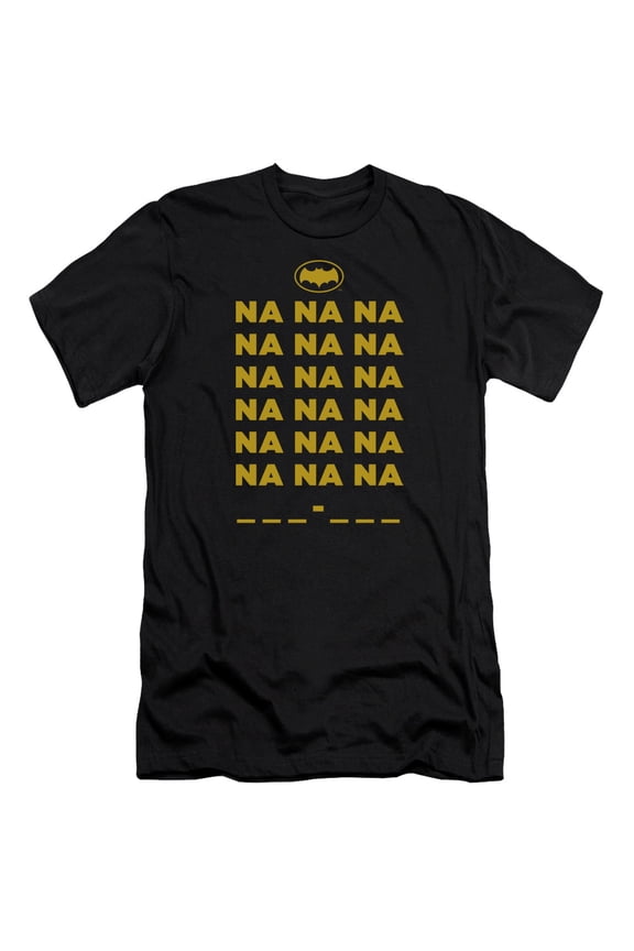 Batman Classic TV Na Na Na S/S Adult 30/1 T-Shirt Black