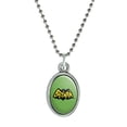 thumbnail image 1 of Batman Classic TV Series Logo Antiqued Oval Charm Pendant with Chain, 1 of 5