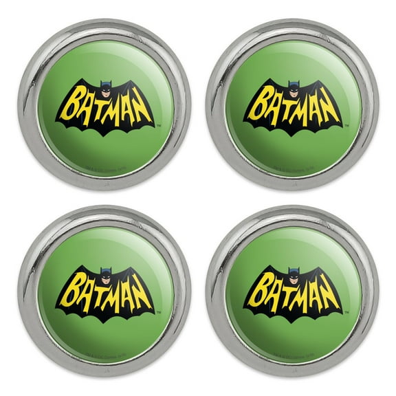 Batman Classic TV Series Logo Metal Craft Sewing Novelty Buttons - Set of 4