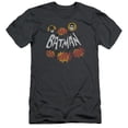 thumbnail image 1 of Batman Classic TV Sound Effects S/S Adult 30/1 T-Shirt-Charcoal, 1 of 1