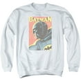 thumbnail image 1 of Batman Classic TV Vintman Adult Crewneck Sweatshirt White, 1 of 1